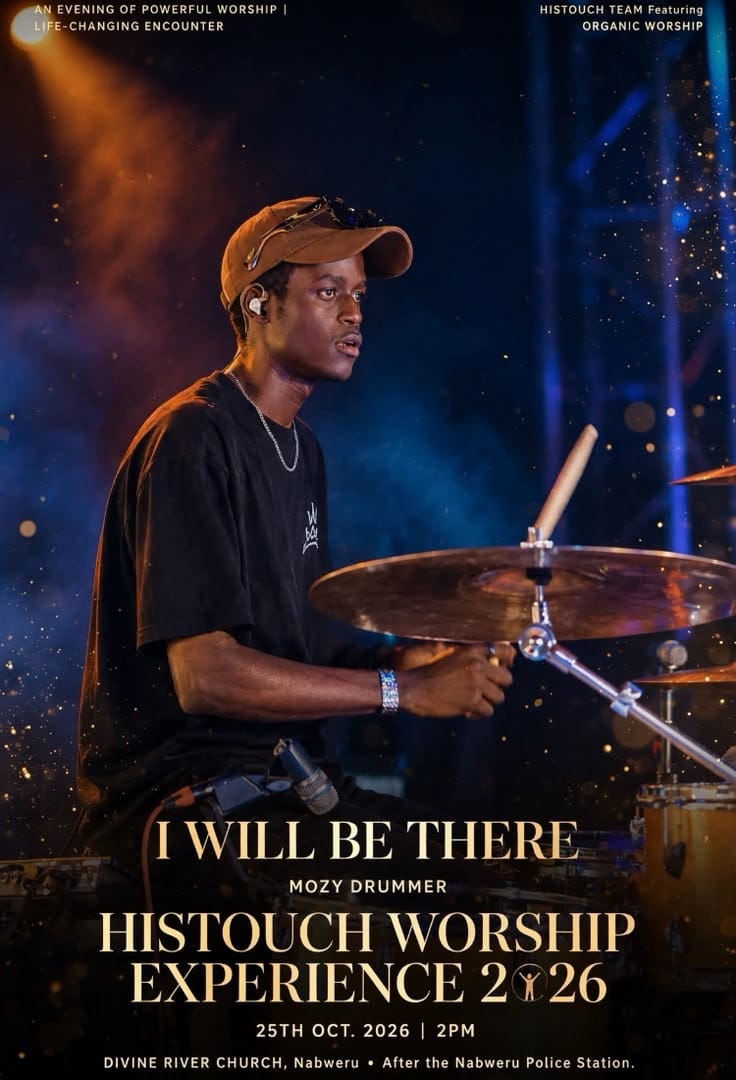 His Touch Worship Experience 2026 promotional poster featuring Mozy Drummer